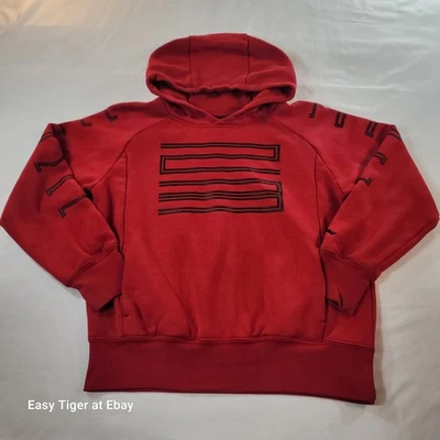 Air Jordan Sweatshirt Boys M Retro 11 Hybrid Red Pullover Logo Hoodie Jumpman - Image 1 of 4