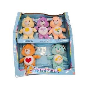 Paquete de 5 figuras de peluche Care Bears de colección Play Along 2003 coleccionables RARO NUEVO - Imagen 1 de 13