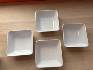 Pampered Chef Simple Additions White Square Serving Bowl Set of 4 - 7.5x7.5  - Picture 1 of 3