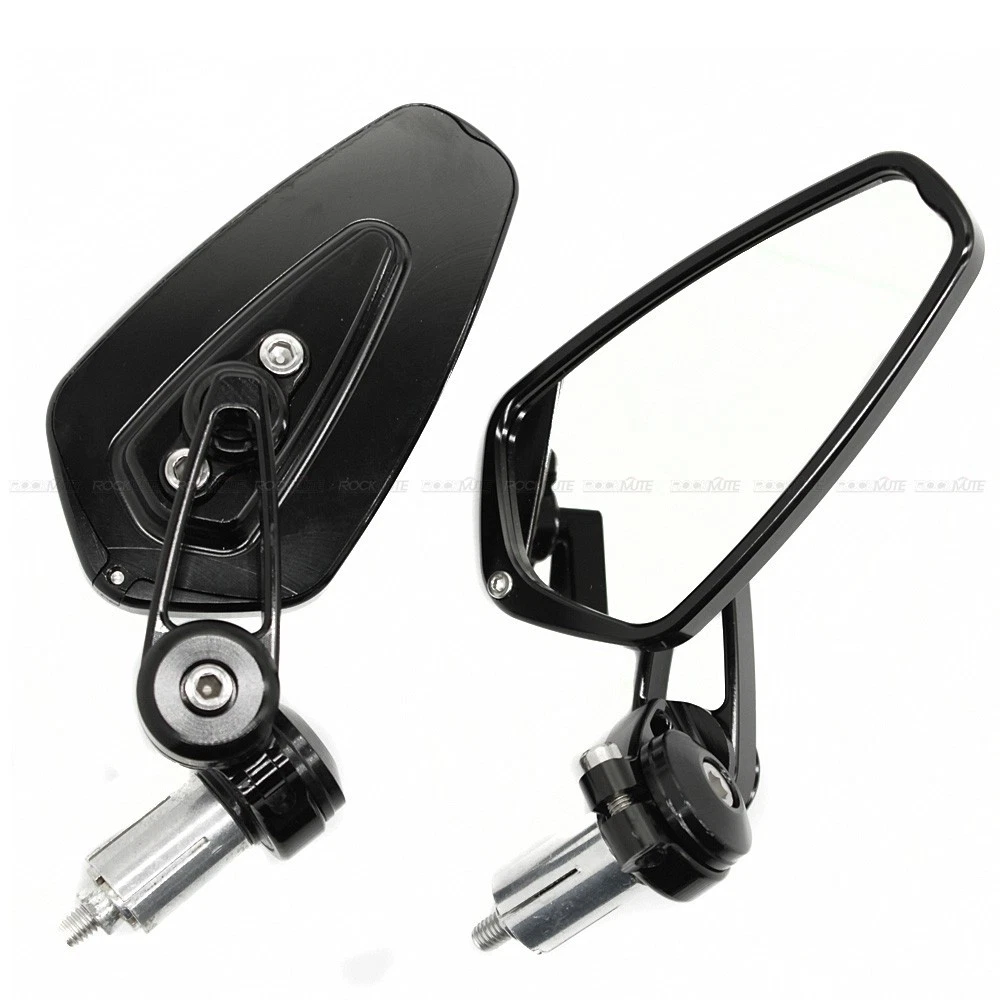 Esploratori Espejos Retrovisores De Motocicleta, Espejo De Aluminio  Ajustable De ángulo Universal Negro Para Motocicleta Con, image size:1000x1000