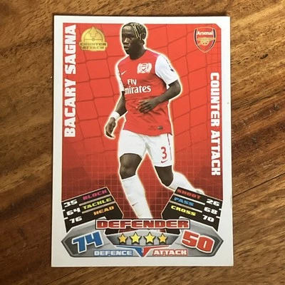 Match Attax 2011/12 Bacary Sagna Base Card (Read Description) - Image 1 of 2