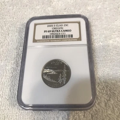 2005 S Oregon PF69 Ultra Cameo Washington Quarter - Image 1 of 2