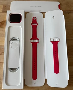 Apple Watch Series 8 GPS + CELLULAR Smartwatch 45mm rot Alu mit Ladekabel - Bild 1 von 2