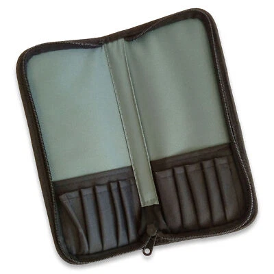 MAIER HANS P.GMBH Maler Etui Make Up Tasche Reißverschluss schwarz grau 24x24cm bis 10 Pinsel neu