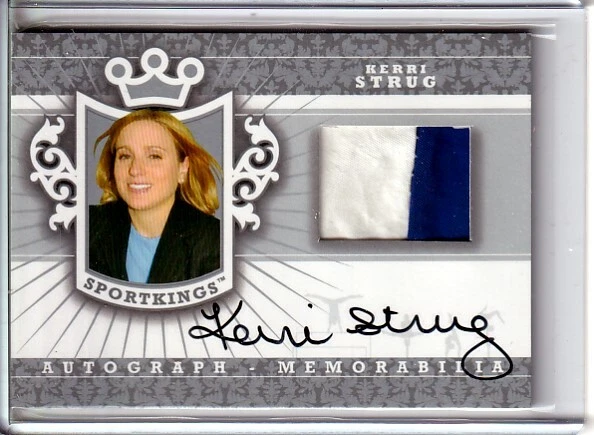 Memorabilia autógrafa Sportkings 2013 plateada #AMKST3 Kerri Strug/30* - gimnasta Foto 1 de 1