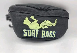 Riñonera vintage de los 90 Surf Rags negra y púrpura nueva stock antiguo - Imagen 1 de 7