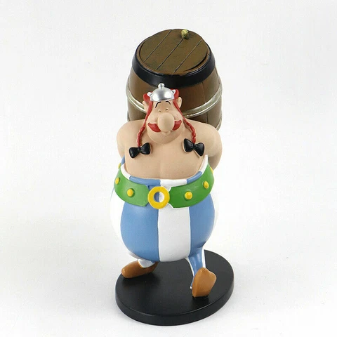 His Barrel Collectibal Hand-Printed Figure And Asterix&Obelix&Idefix Obelix Cover