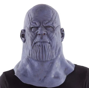 Deluxe Thanos Mask Latex Adult Full Head Mask Helmet Halloween Fancy Dress - Picture 1 of 1