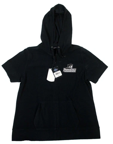 NCAA Providence Friars Women's Short Sleeve Full Zip Polar Fleece Hoodie Black L Cover