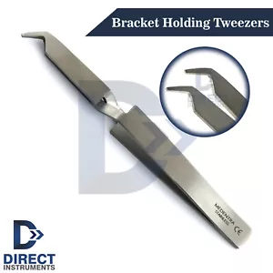 Dental Bracket Holding Tweezer Placing Direct Bond Holder Cross Lock Orthodontic - Picture 1 of 5