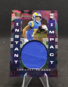 TUTU ATWELL Rookie Card RC Instant Impact Patch 2021 Paini Illusions LA Rams - Picture 1 of 2