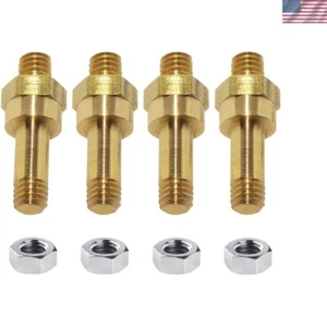 Secure Brass Standard Side Post Terminal Bolts for GM Battery Post Adapters - Picture 1 of 3