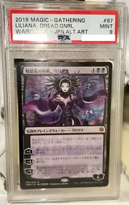 PSA9 MTG Magic the Gathering Liliana Dreadhorde General Alt Art 097/264 Japanese - Picture 1 of 2