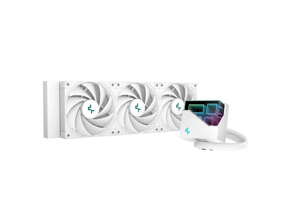 DeepCool LT720 Premium Liquid CPU Water Cooler - White (R-LT720-WHAMNF-G-1)