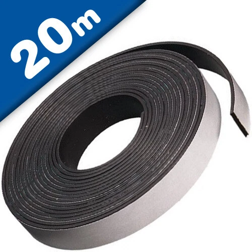 Power-Magnetband Magnetstreifen selbstklebend 3,2 mm x 24,5 mm x 20 m - Rolle - Bild 1 von 4
