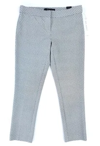 Pantalón al tobillo elástico Amanda+Chelsea para mujer 4P ajuste contemporáneo negro/blanco nuevo con etiquetas - Imagen 1 de 14