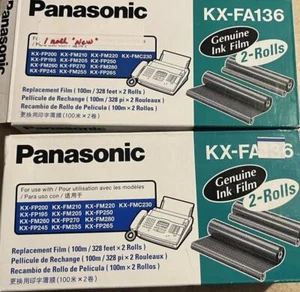 Panasonic KX-FA136 3 rolls One New box One box open with one - Photo 1/5
