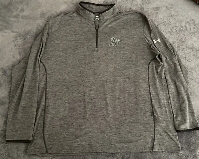 Oakland Athletics A’s Under Armour Authentic Collection Long Sleeve 1/4 Zip XXL - Image 1 of 4