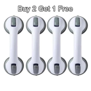 1/4x Safety Shower Grip Handle Bathroom Aid Support Hand Rail Grab Suction Cup - Picture 1 of 11