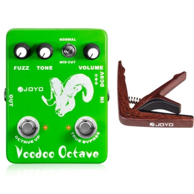 JOYO Octave Fuzz Effect Pedal 2 Modes Electric Guitar True Bypass Guitar Capo - image 1 of 4