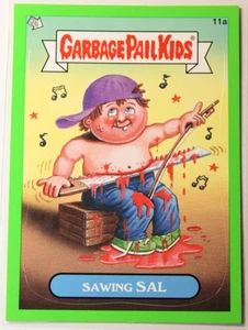 MÜLL EIMER KINDER 2012 BNS 1 GRÜNE Karte #11a "Sägesal" - Bild 1 von 4