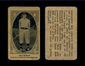 1922 V61 Neilson’s Chocolates Type 2 *** GOOSE GOSLIN *** Washington Senators - Picture 1 of 1