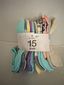 LOT OF 15 PAIRS GIRLS KIDS SOCKS MULTIPLE DESIGNS AND SIZES NEW FREE SHIPPING - Picture 1 of 2
