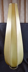 Rare VTG MCM Silk Cocoon Lamp Shade Teardrop After Eisenkeil or Goldkant - Picture 1 of 18