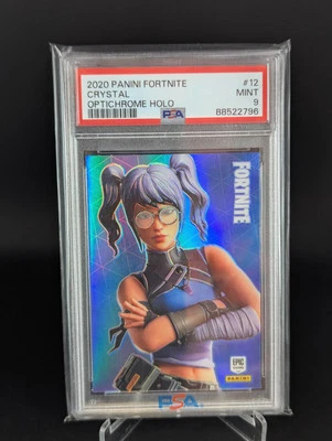 2020 PANINI FORTNITE SERIES 2 CRYSTAL #12 OPTICHROME Holo PSA 9 USA PRINT - Image 1 of 2