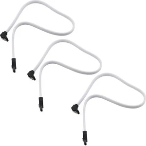 3pcs SATA III 6Gbit/s Right Angle Data Cable with Locking Latch for HDD/SSD/CD - Picture 1 of 5