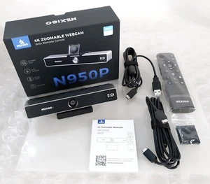 Webcam zoomable Nexigo N950P 4K avec télécommande + USB-C + USB-C vers A NEUF *OB* - Photo 1/6