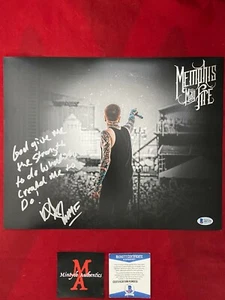¡FOTO FIRMADA MATTY MULLINS 11x14! ¡MEMPHIS MAY FIRE! ¡BECKETT! ¡REHECHO EN MISERIA! - Imagen 1 de 4