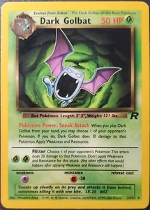 Dark Golbat 24/82 LP Pokémon Team Rocket Series - Imagen 1 de 2