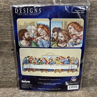 Janlynn The Last Supper Counted Cross Stitch Kit-26.5"X10" 14 Count. 1149-11 - Image 1 of 4