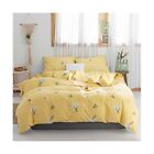 HighBuy Girls Twin Floral Bedding Sets Twin Yellow 3 Pieces Cotton Flowers Du...