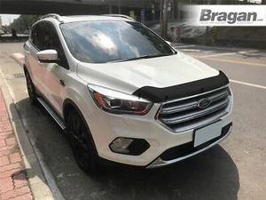 Bonnet Guard For Ford Kuga 16 - 19 Smoked Tinted Hardened Acrylic Hood Deflector - Picture 1 of 7