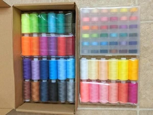 72 PCS Sewing Thread Assortment, 36 Color Thread 400 Yards/Spool (72) - Picture 1 of 5