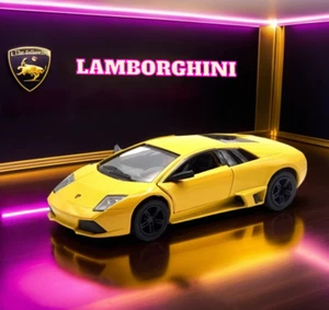 LAMBORGHINI MURCIELAGO LP640 Super Fly Yellow 1:36 Model Toy Model Car KINSMART - Picture 1 of 18