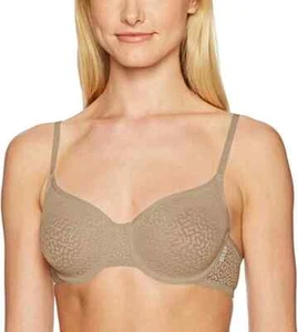 DKNY L95024 Intimates Modern Lace Unlined Demi Bra Champagne Women's Size 34C - Picture 1 of 2