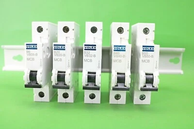 Volex MCB B6 B20 B32 B40 B50 VB Serie Typ B einpolige MCB