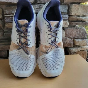 On Cloud X Womens Cloudstratus Athletic Shoes Size W8 White & Beige Mesh - Picture 1 of 9