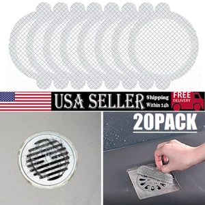 20Pcs Disposable Shower Drain Hair Catcher Mesh Sticker Strainers For Shower USA - Picture 1 of 16