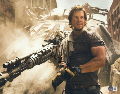 MARK WAHLBERG SIGNED AUTOGRAPH 11X14 PHOTO TRANSFORMERS BAS  BECKETT Cover