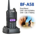  BF-A58 Walkie Talkie IP67 Waterproof Ham Two-Way Radio VHF/UHF Dual Band