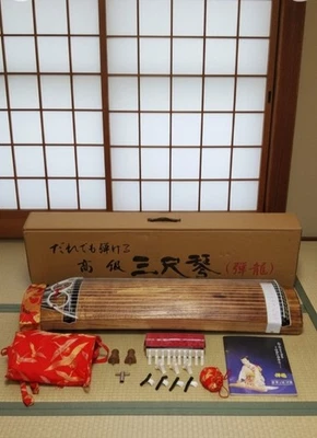 Japanese Premium Small Koto DANRYU Japanese Traditional Harp Musical Instrument - Image 1 of 4