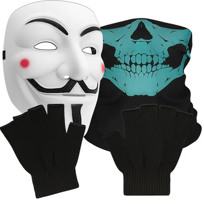 Paquete de 3 piezas Hacker Mask inspirado en Project Zorgo Spy Ninjas PZ9 Hackers Foto 1 de 4