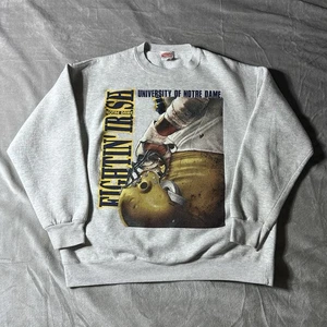 Sudadera De Colección Universidad de Notre Dame Lucha Irlandesa Gráfica Nuez moscada Hombres XL - Imagen 1 de 8
