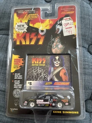 Tarjeta fotográfica Peter Criss 1997 Johnny Lightning Kiss Gene Simmons coche fundido a presión #5 Foto 1 de 2