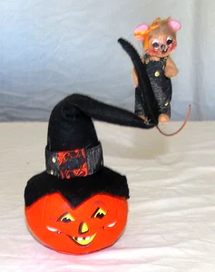 Annalee Anna Lee 9” Mouse Halloween Jack O Lantern - Picture 1 of 2
