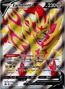 Zamazenta V (Brillante) - SWSH293 Pokemon SWSH: Espada y Escudo Tarjetas Promocionales Promo Casi Nuevo - Imagen 1 de 2